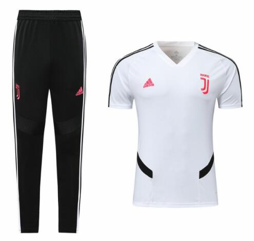 Juventus 2019/20 White Training Shirts + Pants Suit